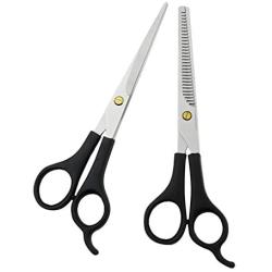 Yeahbudddy Pet Grooming Scissors,Dog Cat Human Hair Shears Made of Japanese Stainless Steel,Straight Thinning Blade,Lightweight, Fashionable and Durable for Professional Groomers and Barber