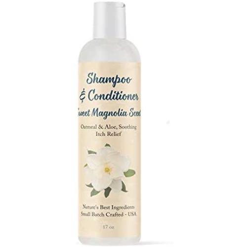 Southern Dog 2-in-1 Shampoo and Conditioner, Hypoallergenic Formula of Oatmeal and Aloe for Soothing Sensitive Skin and Anti-Itch Relief, 17oz