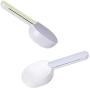 Dressyougo Muti-Functional Sturdy Measuring Food Scoop for Dogs Cats Birds, 1 Cup Spoon, Comfortable Long Handle with Clip, for Storage, 2PCS