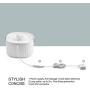 TiTifield Cat Water Fountain, Automatic Pet Water Fountain, Quiet Dog Water Fountain, 1.9L/67oz, Anti Tipping Design, Anti Static,Anti Leakage, Water Fountain for Cats, Small Dogs