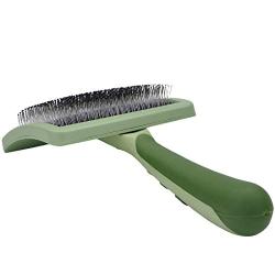 Coastal - Safari - Curved Firm Slicker Dog Brush, No Color, One Size (6.5'' L x 3.0625'' W)