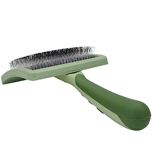 Coastal - Safari - Curved Firm Slicker Dog Brush, No Color, One Size (6.5'' L x 3.0625'' W)