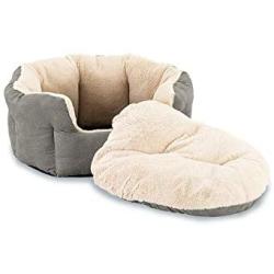 Sleep Zone Reversible Cushion Pet Bed - Pet Bed for Cats and Small sized Dogs - Attractive, Durable, Comfortable, Washable by SPOT