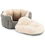 Sleep Zone Reversible Cushion Pet Bed - Pet Bed for Cats and Small sized Dogs - Attractive, Durable, Comfortable, Washable by SPOT