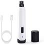 PetiFine Dog Nail Grinder with Two Speeds & Three Ports, Electric Rechargeable Pet Nail Trimmer for Small Medium Large Dogs & Cats