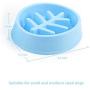 TabEnter Slow Feed Dog Bowl, Drink Water Bowl, Stop Bloat Pet Bowl, Vibrant Leaf Design