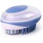 LuxPal 2 in 1 Cat and Dog Bath Brush Scrubber Shampoo Dispenser for Pet Grooming Deshedding Soft Silicone Bristles Perfect for Washing, Shampooing, Massaging Long,Short Hair, Remove Loose Fur
