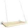 ISENVO Cat Hammock Cat Window Perch for Large Cat Safety Bed Space Saving Resting Cats Suction Cups Hammock for Indoor Holds Up to 30lbs，360° Sun Bathing