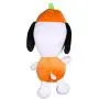 Peanuts 9 Inch Halloween Snoopy and Woodstock Pumpkin Big Head Plush Dog Toys with Squeaker | 2 Piece Squeaky Dog Toy Set, Fabric Snoopy Plush Dog Toys for All Dogs | Stuffed Dog Toys for All Dogs