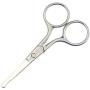 Yutoner 3.6 Inch Silent Pet Grooming Tiny Safety Curved Scissors for Cats & Dogs - Quiet Alternative to Electric Clippers for Sensitive Pets
