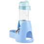 awtang 3 in 1 Hamster Water Bottle Food Container Base Hut for Drinking Feeding Rest 80 ml Rats Guinea-Pigs Ferrets Rabbits Small Animals Hanging Water Feeding Bottles Blue