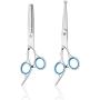UEETEK Sharp and Strong Stainless Steel Blade Dog Cat Grooming Scissors Pet Grooming Kit- PACK OF 2