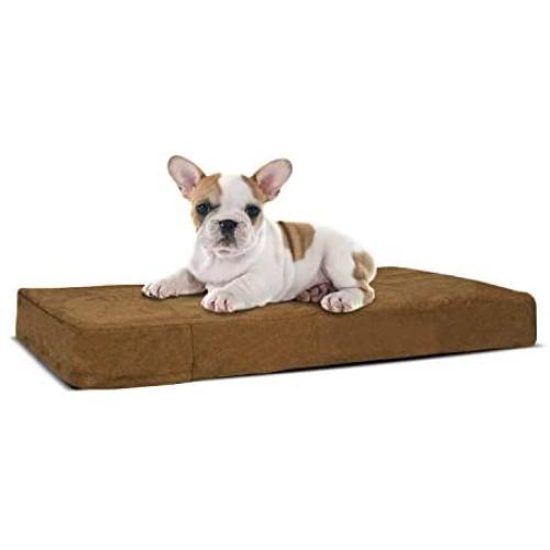 Orthopedic Dog Bed with Memory Foam | Lavish Mattress for Orthopedic Pet Joint Relief | Machine Washable Fabric with Removable and Water-Resistant Cover