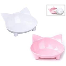 choemore Cat Bowl Cat Food Bowls Non Slip Wide Shallow Cat Dish for Relief of Whisker Fatigue(Safe Food-Grade Material)