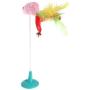 Calinescu1452 Colorful Cat Pet Toy Fake Mouse With Suction Cups Funny Playing Ring Lively - Dragonfly Fish Shipping Jingle Door Bells Quiet Grasshopper Clearance Banana Hide Feathers Cats Gal