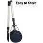 Mr. Peanuts 32'' Tall Profile Pooper Scooper, Heavy Duty Aluminum Frame & ABS Plastic Bin, Durable Double Spring Clamp, Lightweight Design, Simple One Step Assembly