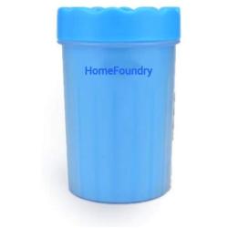 HomeFoundry Portable Dog Paw Cleaner Washer  with Towel for Dog Cat Grooming with Muddy Paws Soft Silicone Puppy Feet Washer