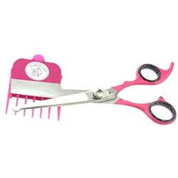 Scaredy Cut Silent Pet Clipper in Pink with a Scissor Sharpener