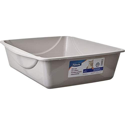 Petmate Open Cat Litter Box, Blue Mesa/Mouse Grey, 4 Sizes