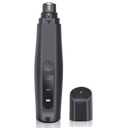 ilandFairy Dog Nail Grinder, Dog Nail Trimmer Pet Nail Grinder Painless Trimmer Two Speeds Rechargeable Portable Trimmer Grooming Tool for Dogs & Cats