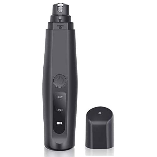 ilandFairy Dog Nail Grinder, Dog Nail Trimmer Pet Nail Grinder Painless Trimmer Two Speeds Rechargeable Portable Trimmer Grooming Tool for Dogs & Cats