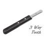 Brutul Bee Dog Grooming Coat Stripping Knife Stripper Trimmer Tool Wooded Handle Stripping Knives Set of 6 in Stainless Steel Non-Slip Tools for Grooming Dogs (Black)