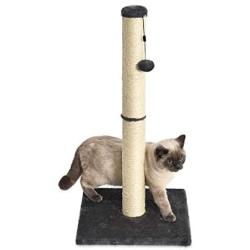 Amazon Basics Medium Cat Scratching Post - 16 x 16 x 32 Inches, Gray