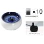 Ceramic pet Fountain Ceramic Pets Water Dispenser Fountain Pet Supplies Automatic Mute Suitable for Cats and Dogs Filtered Water Ceramic Design and Easy to Clean
