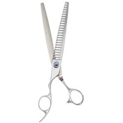 ShearsDirect 24 Tooth Left Handed Chunker Shear with an Ergonomic Off Set Handle Design, 8-Inch