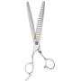 ShearsDirect 24 Tooth Left Handed Chunker Shear with an Ergonomic Off Set Handle Design, 8-Inch