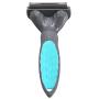 AB Dog Deshedding Tool & Grooming Brush with Auto-Ejector Button, 2.5 Inches Wide Blade for Small Medium Large Dogs and Cats Reduces Pets Shedding Hair by More Than 95% - Best Long & Short Hair