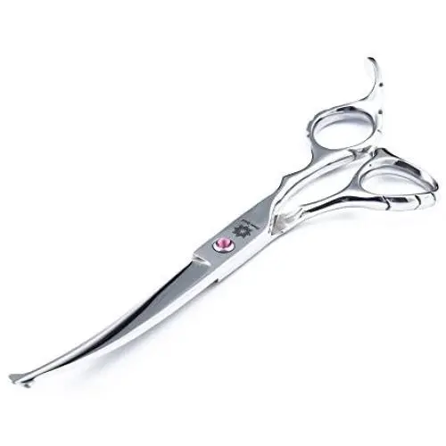 Dream Reach Dog Hair Grooming Curved Scissor Shear Delicate Screw Lightweight Japan 440C Stainless Steel for Professional Pet Groomer Dream Reach Dog Hair Grooming Curved Scissor Shear Delicate Screw Lightweight Japan 440C Stainless Steel for Professional Pet Groomer