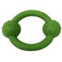 3 Premium Quality Rubber Toys Green Ring Orange Bone Blue Ball Dog Play Outdoor