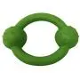 3 Premium Quality Rubber Toys Green Ring Orange Bone Blue Ball Dog Play Outdoor