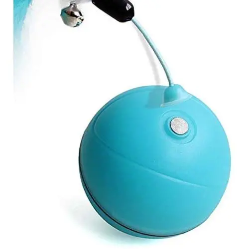 Smart Interactive Cat Toys - Automatic 360 Degree Self Rotating Ball USB Rechargeable Pet Toy with Detachable Feather, Build-in Spinning Led Light, Smart Interactive Cat Toys - Automatic 360 Degree Self Rotating Ball USB Rechargeable Pet Toy with Detachable Feather, Build-in Spinning Led Light,