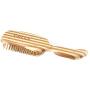 Bass Brushes | The Green Brush | Style & Detangle Pet Brush | 100% Bamboo Pin | Pure Bamboo Handle | Semi S'' Style | Striped Finish | Model 19P