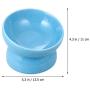 Balacoo Raised Cat Food Bowl Stress Free Pet Ceramic Water Bowl,Backflow Prevention Slanted Feeder for Small Medium Cats Dogs