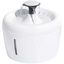 THMY Ultra Silent Cat Water Fountain,2.5L Automatic Pet Water Dispenser,Cat Drinking Fountain Pet Dispenser with Water Level Window,Quadruple Filtering