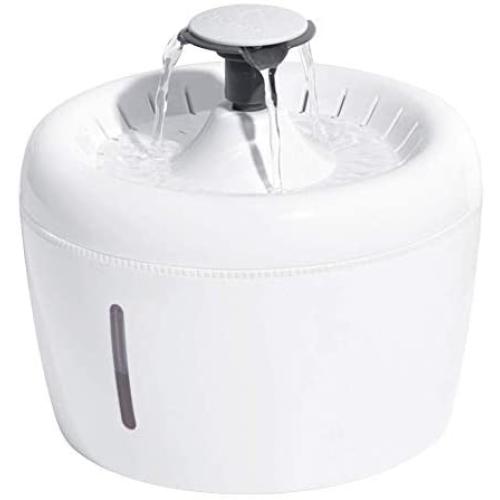 THMY Ultra Silent Cat Water Fountain,2.5L Automatic Pet Water Dispenser,Cat Drinking Fountain Pet Dispenser with Water Level Window,Quadruple Filtering