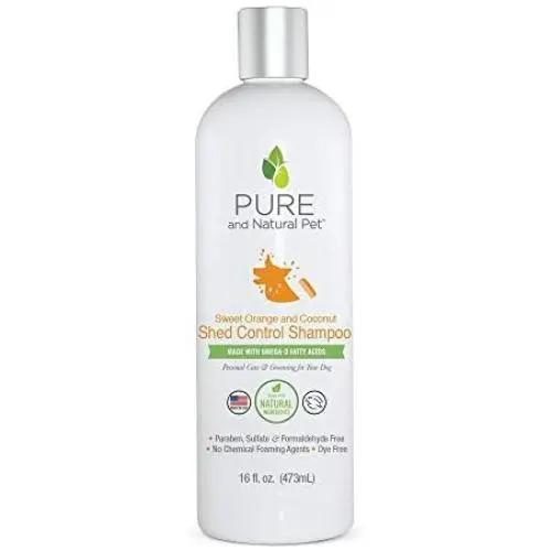 Pure and Natural Pet - Shed Control Shampoo Sweet Orange and Coconut 16 oz,PN223