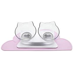 Luck Dawn Pet Food Tray, Cloud Silicone Pet Feeding Mat Pad Premium Anti-Slip Waterproof Dog Cat Bowl Placemat