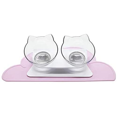 Luck Dawn Pet Food Tray, Cloud Silicone Pet Feeding Mat Pad Premium Anti-Slip Waterproof Dog Cat Bowl Placemat