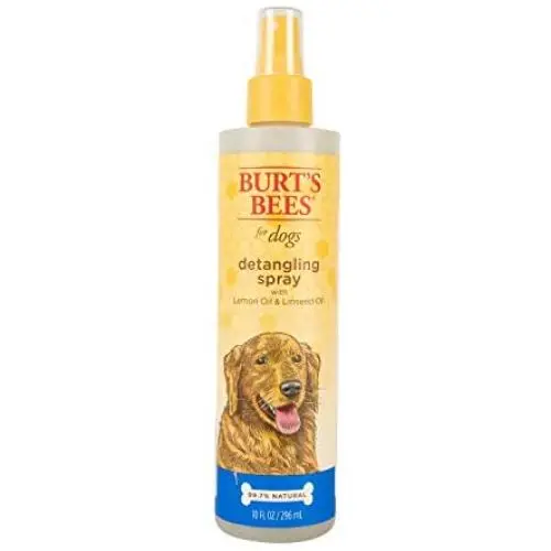 Burts Bees for Pets Dogs Natural Detangling Spray With Lemon and Linseed | Dog and Puppy Fur Detangler, 10 Ounces (FF5777) Burts Bees for Pets Dogs Natural Detangling Spray With Lemon and Linseed | Dog and Puppy Fur Detangler, 10 Ounces (FF5777)