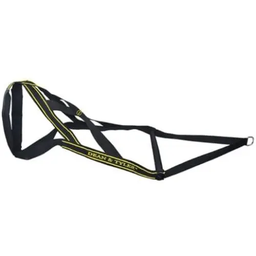 Dean and Tyler Nylon Weight Pulling Harness, Black, Large - Head up to 34-Inch