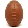 MKB by SodaPup - Natural Rubber Football Shaped Chew Toy - Treat Dispenser - Made in USA - for Heavy Chewers - Brown - Large MKB by SodaPup - Natural Rubber Football Shaped Chew Toy - Treat Dispenser - Made in USA - for Heavy Chewers - Brown - Large