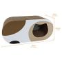 MSBC Cat Scratcher Cardboard, Kitty Cat Scratching Pad Recycle Corrugate Scratcher Cat Scratch Bed Long Lasting Reversable