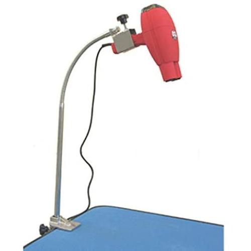 SudaTek Heavy Duty Dog Pet Foldable Grooming Table Hair Dryer Stand Holder Hands-Free Stainless Steel Groomers Third Arm with Clamp