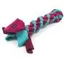 DogDirect London Dog TUG Rope Toy Tugger Spiral Tug & Chase Rope, Small: 30cm/12in, Large: 45cm/18in, Hand Made Soft Plaited Flexible Fleece Dog Toy in Size, for Dog Training Puppy (Large, Blue) SPL1