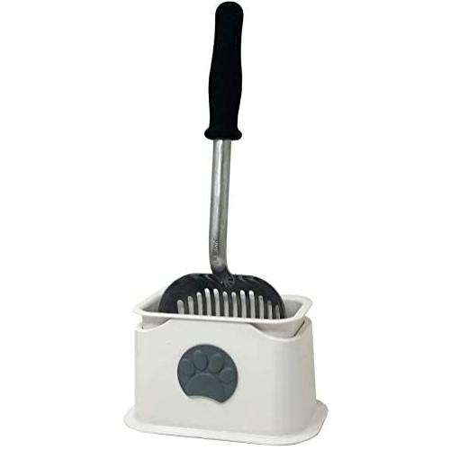 iPrimio Scoop Monster Cat Litter Scooper with 17 Inch Long Handle and Soft Grip - Modern Scooper Holder -Works with All Metal and Plastic Scoopers iPrimio Scoop Monster Cat Litter Scooper with 17 Inch Long Handle and Soft Grip - Modern Scooper Holder -Works with All Metal and Plastic Scoopers