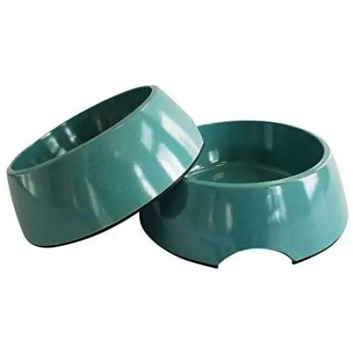 American Pet Supplies Dog Bowls, Set of 2 Eco Friendly Non Skid Bamboo Bowls for Puppies and Dogs, 32oz Each, Pacific Blue American Pet Supplies Dog Bowls, Set of 2 Eco Friendly Non Skid Bamboo Bowls for Puppies and Dogs, 32oz Each, Pacific Blue